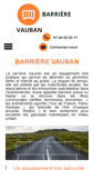 Mobile Screenshot of barriere-vauban.com
